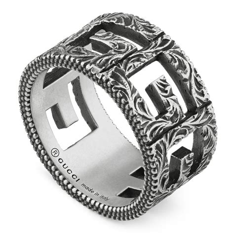 gucci silver square g ring|Gucci Silver Rings .